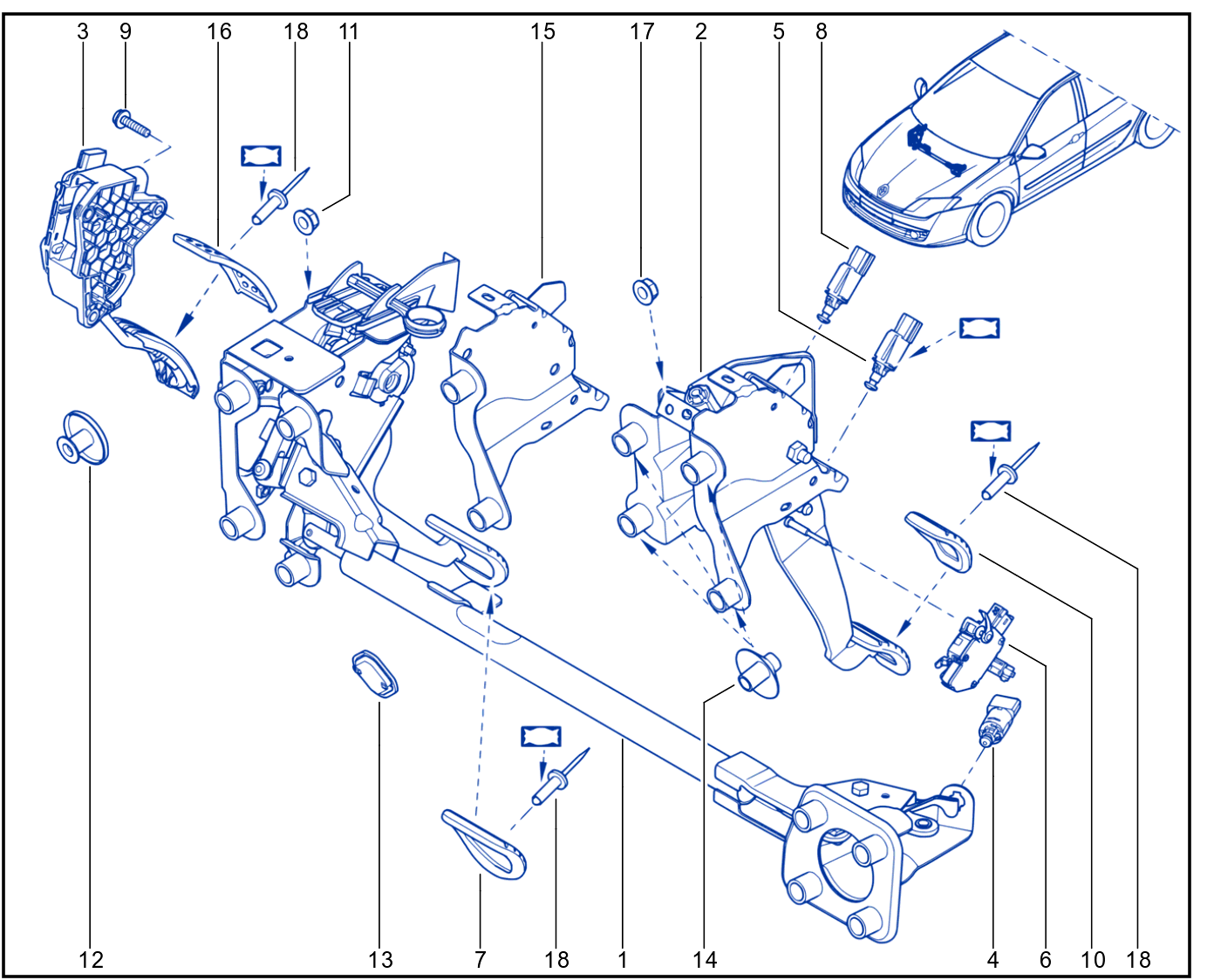Pedal Assembly - 01044428