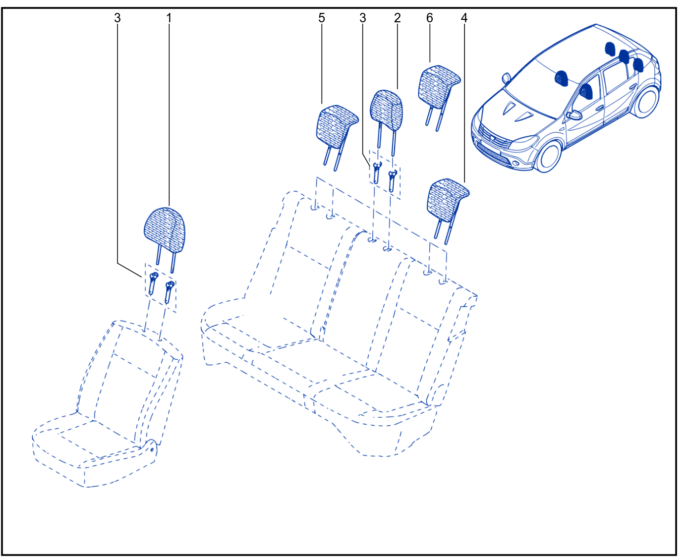 Headrest - 01044609
