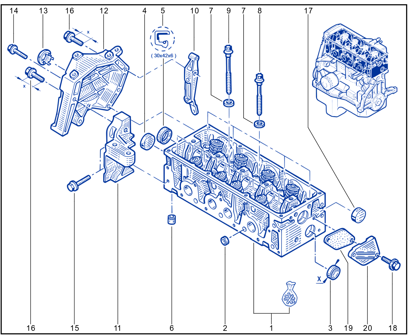 Cylinder Head - 01045129