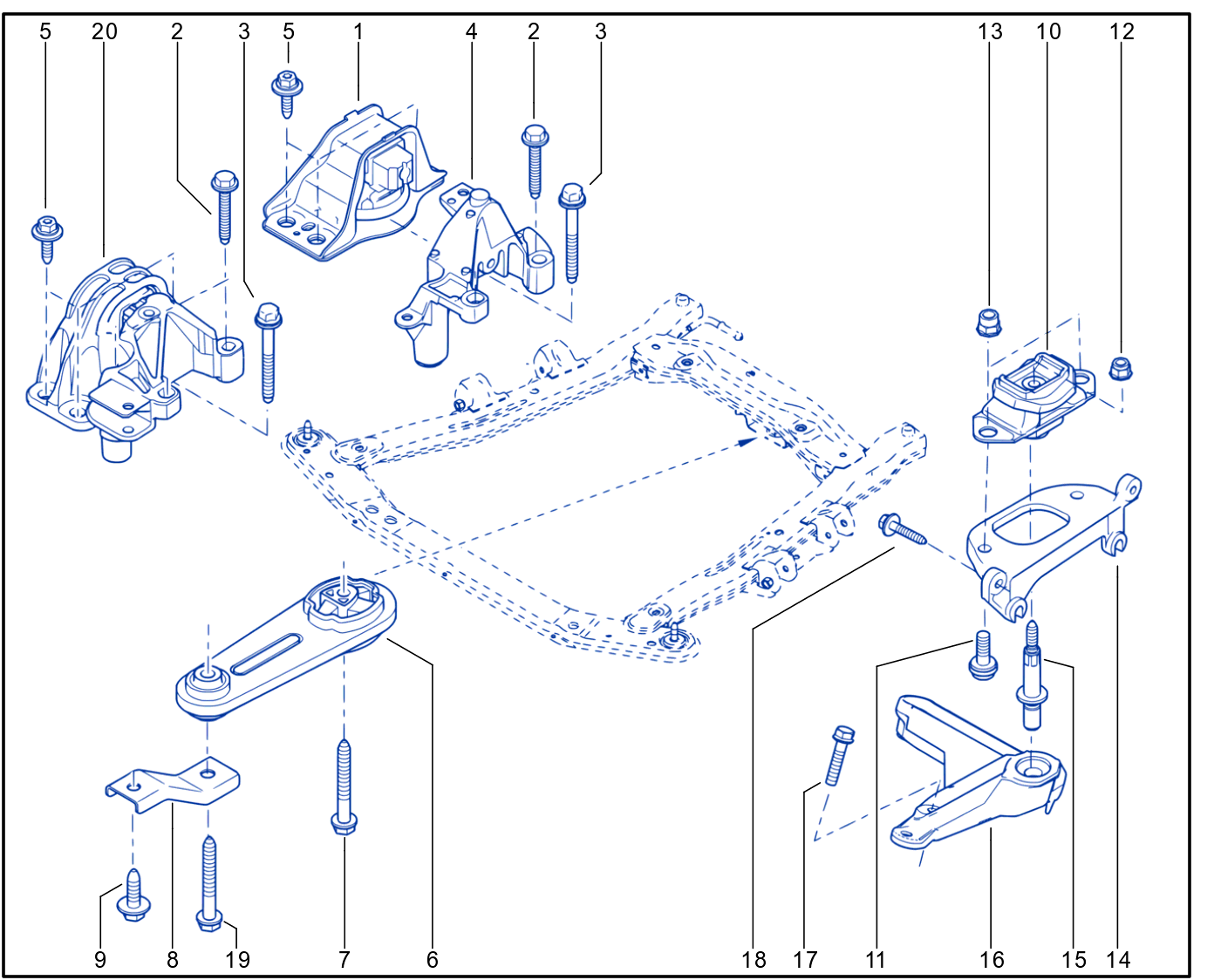 Engine And Transmission Assembly Support - 01045199