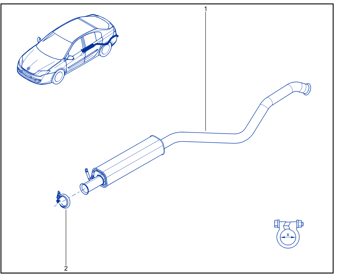 Exhaust Pipe - 01045290