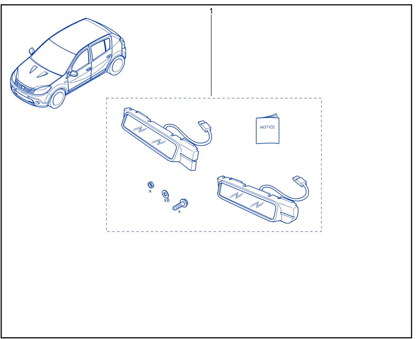Additional Headlight - 01045807