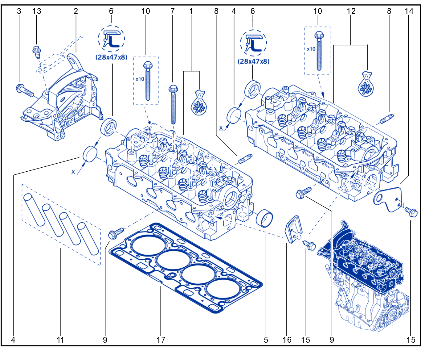 Cylinder Head - 01046905