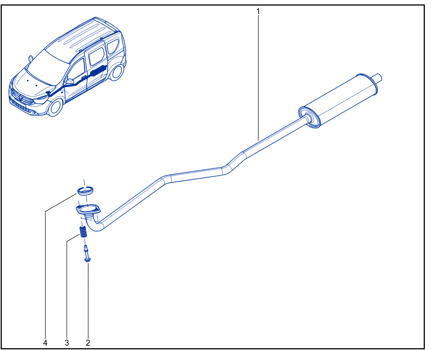Exhaust Pipe - 01047056