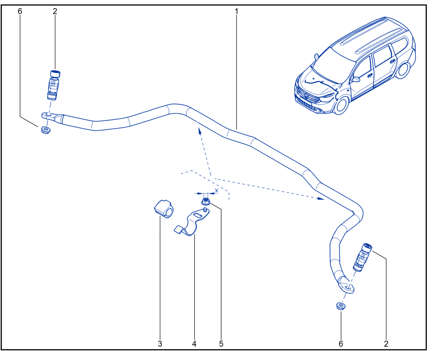 Front Anti-Roll Bar - 01047129