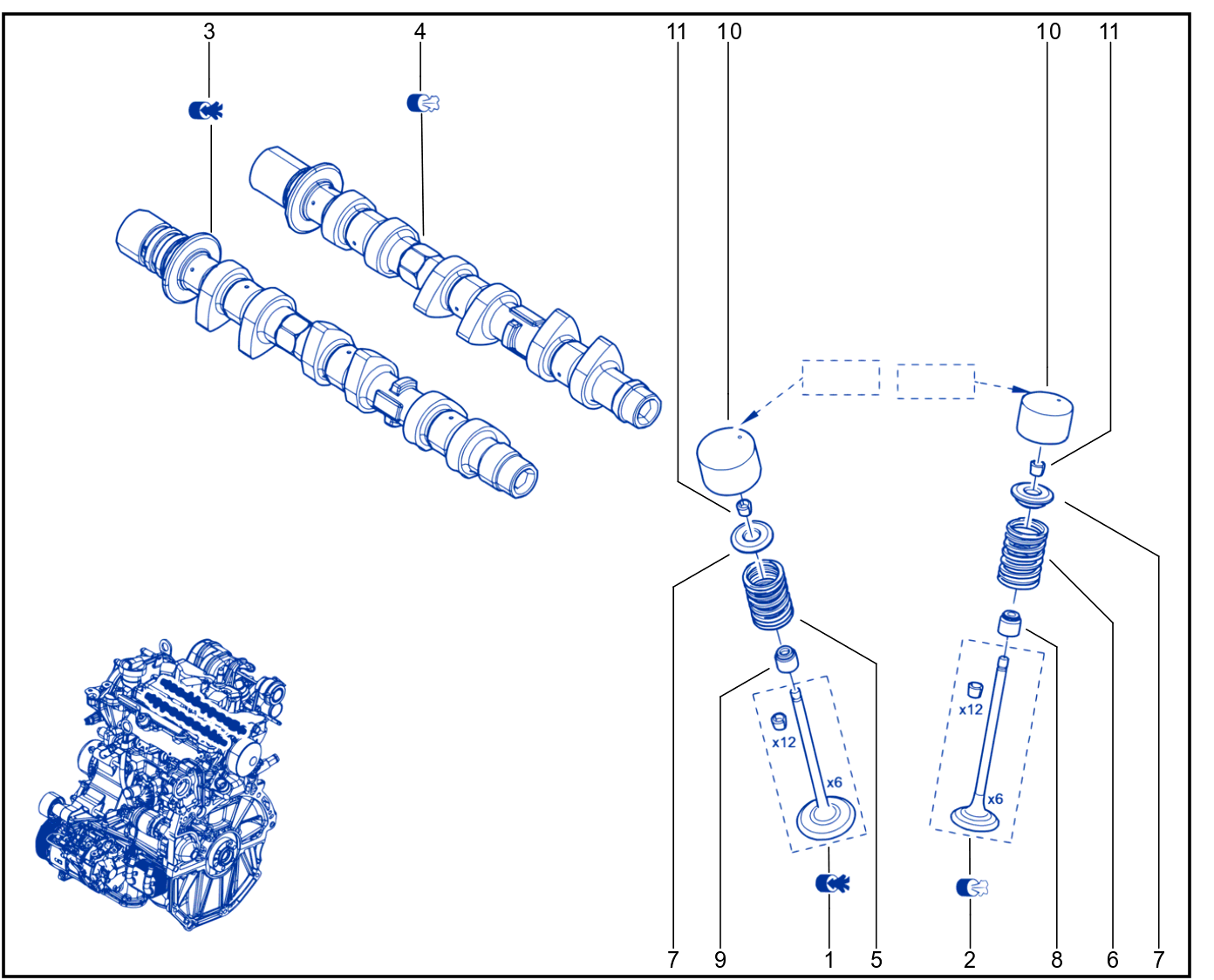 Timing - Camshaft - Valve - 01047151
