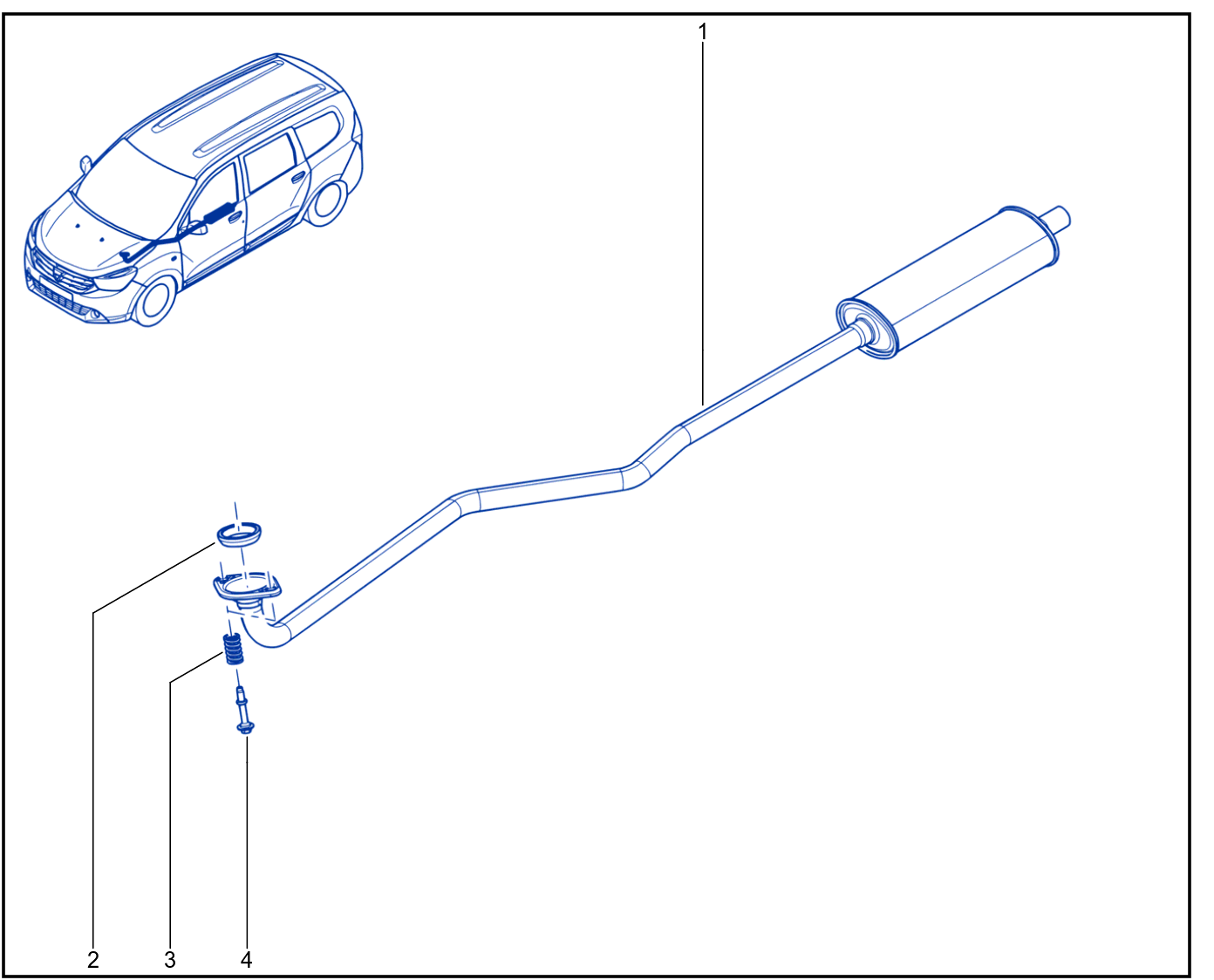 Exhaust Pipe - 01048868