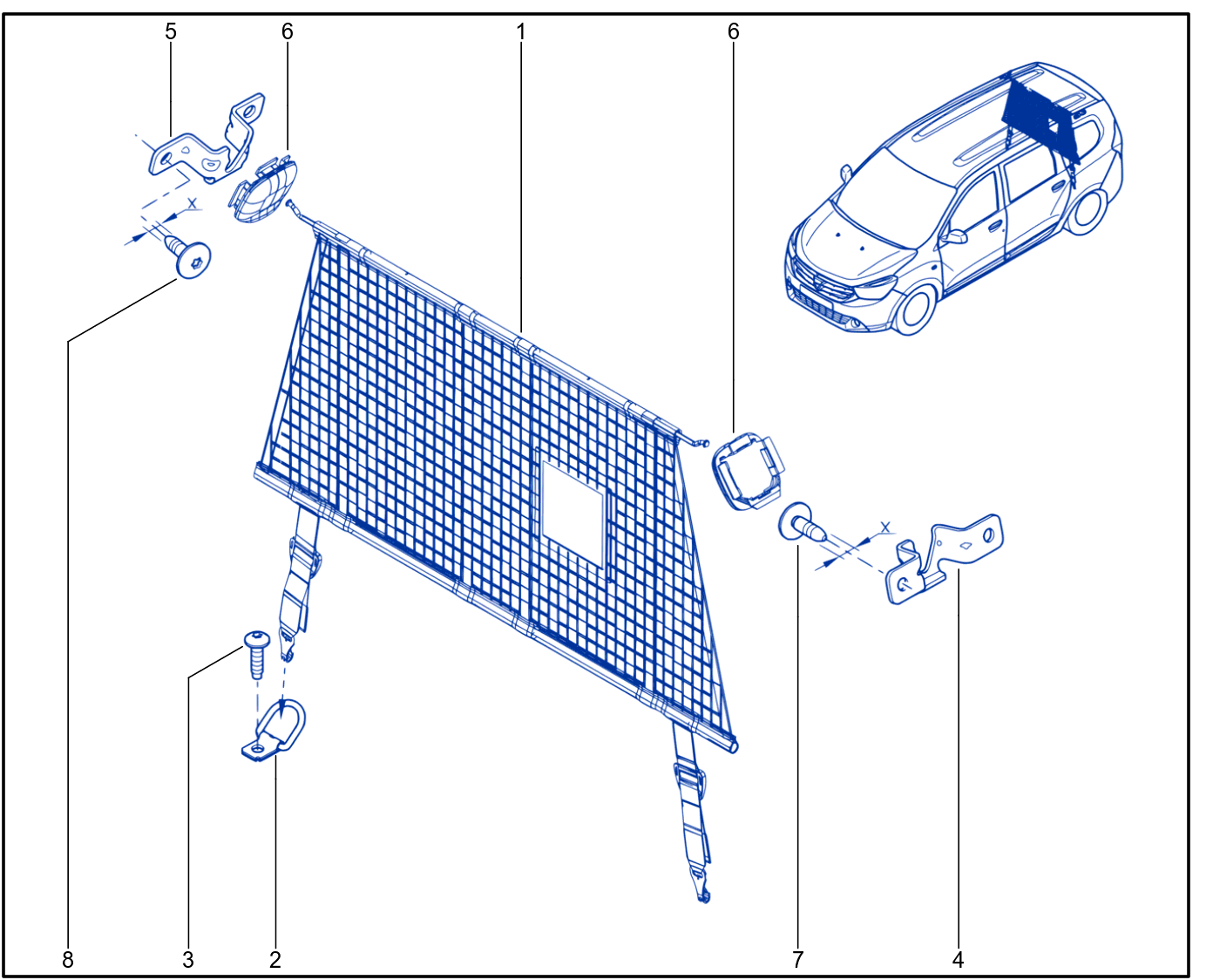 Luggage Retainer - 01049016