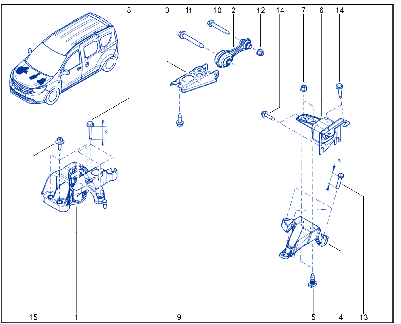 Engine And Transmission Assembly Support - 01049210