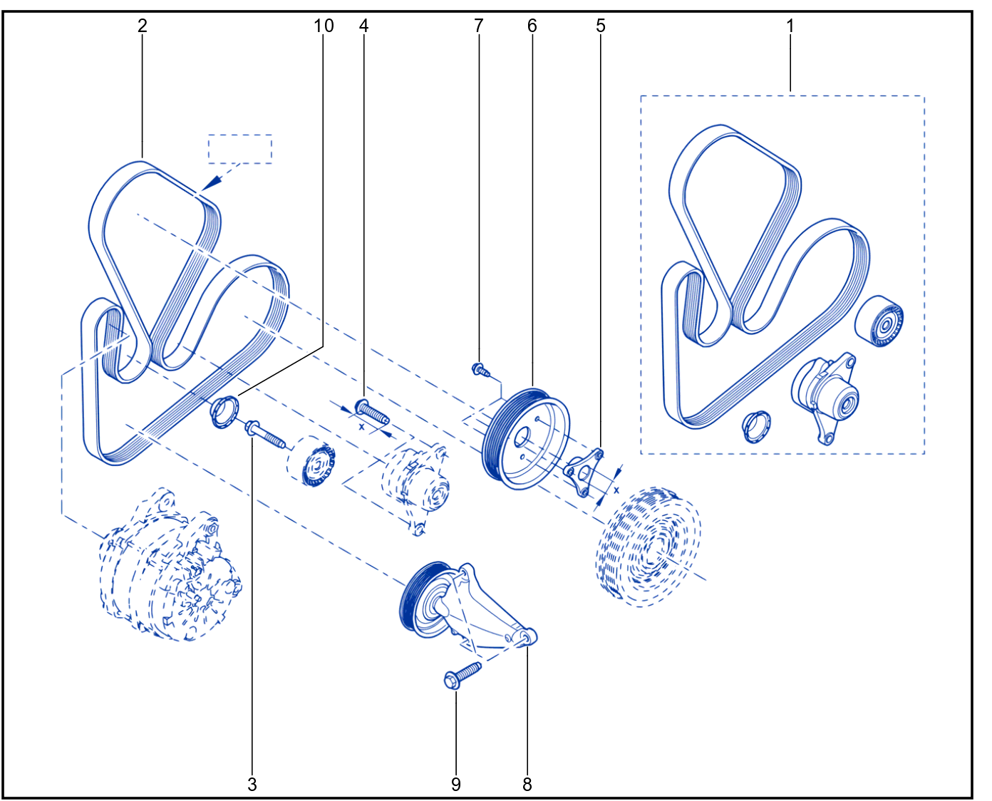 Tensioner - Belt - 01049470
