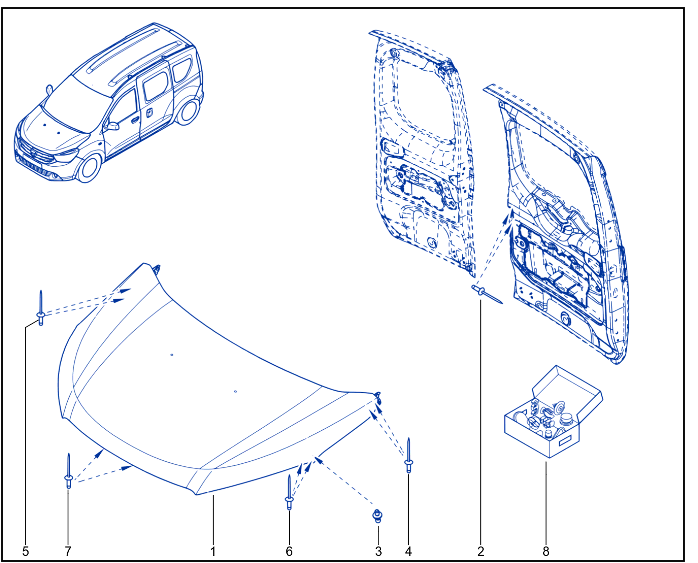Front Opening Element Panelwork - 01049571