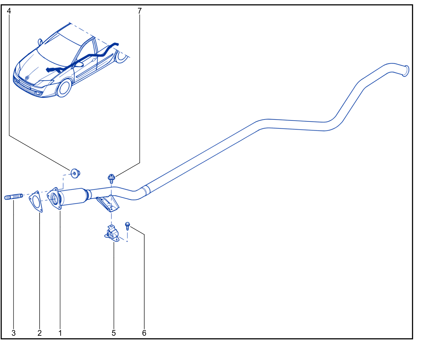 Exhaust Pipe - 01049646