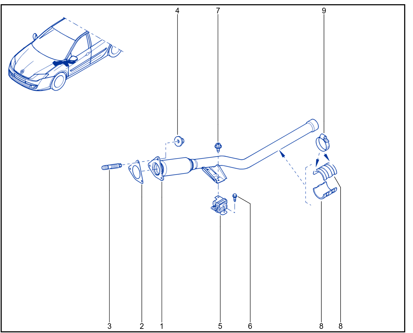 Exhaust Pipe - 01049667