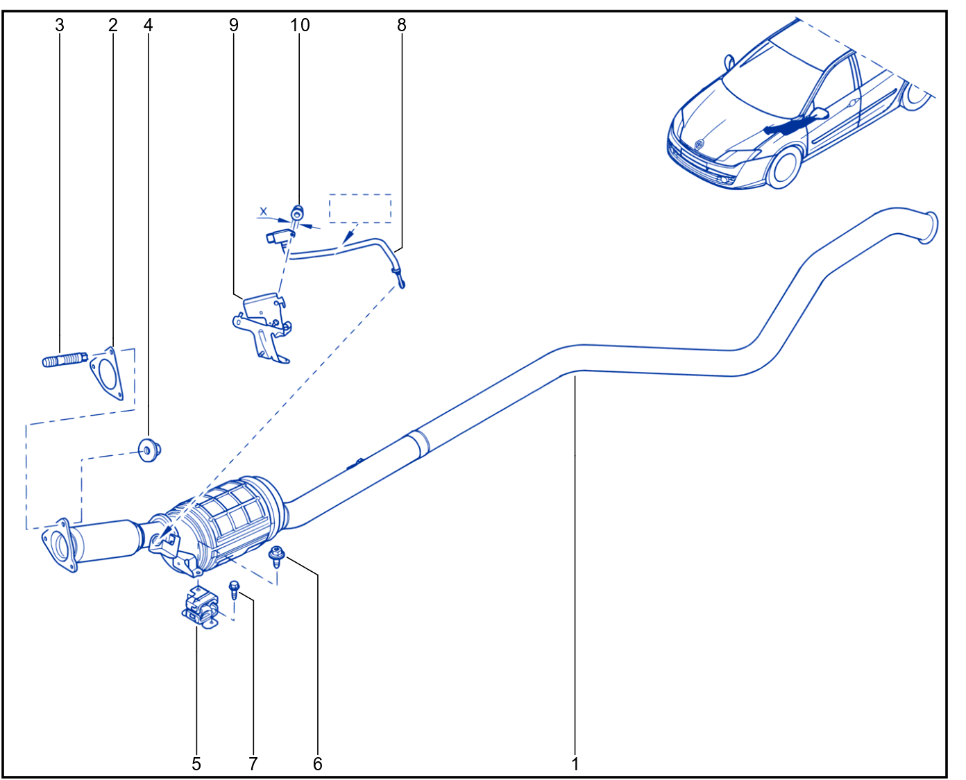 Exhaust Pipe - 01049681
