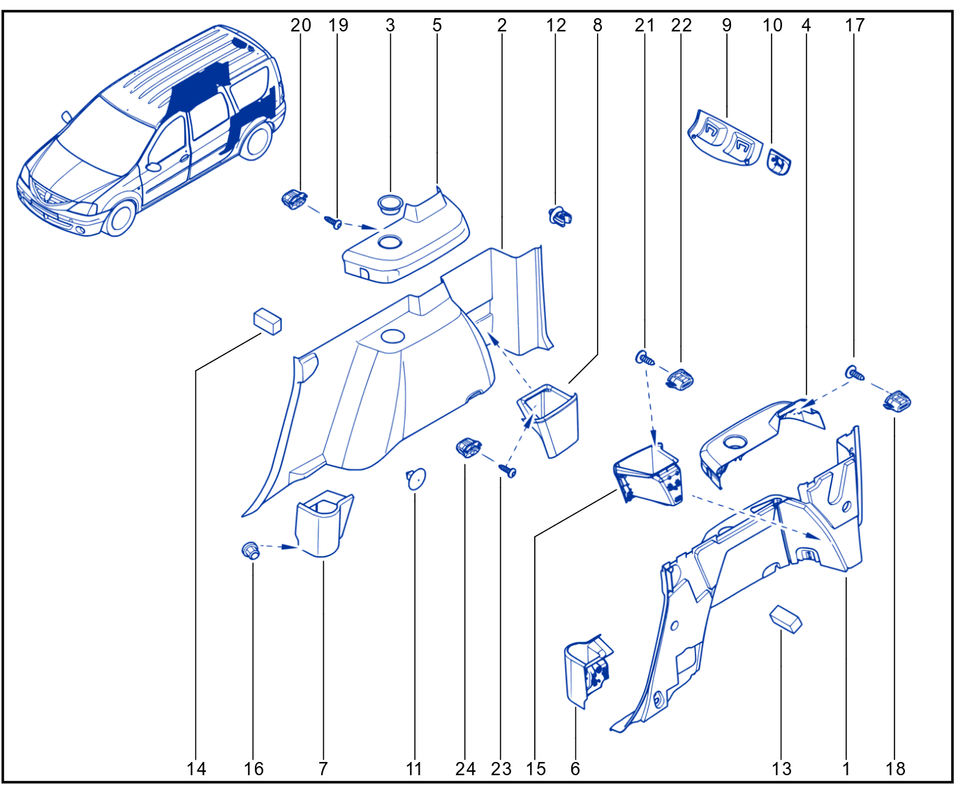 Luggage Compartment Trim - 01050103