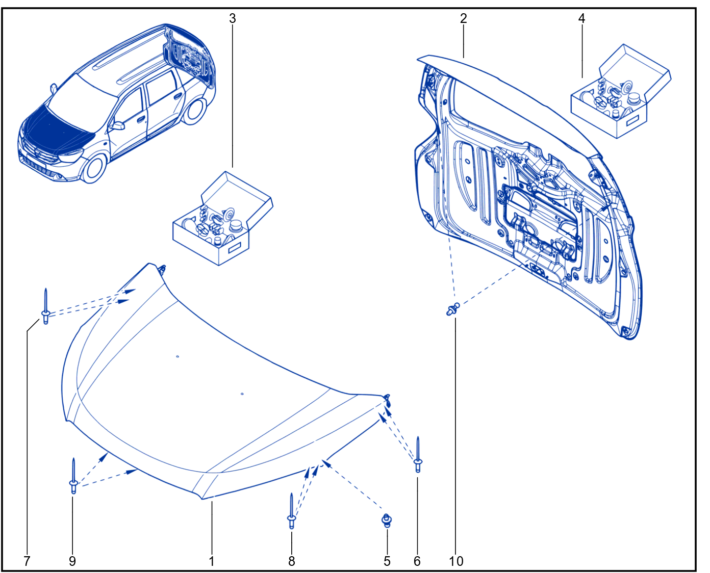 Front Opening Element Panelwork - 01051258