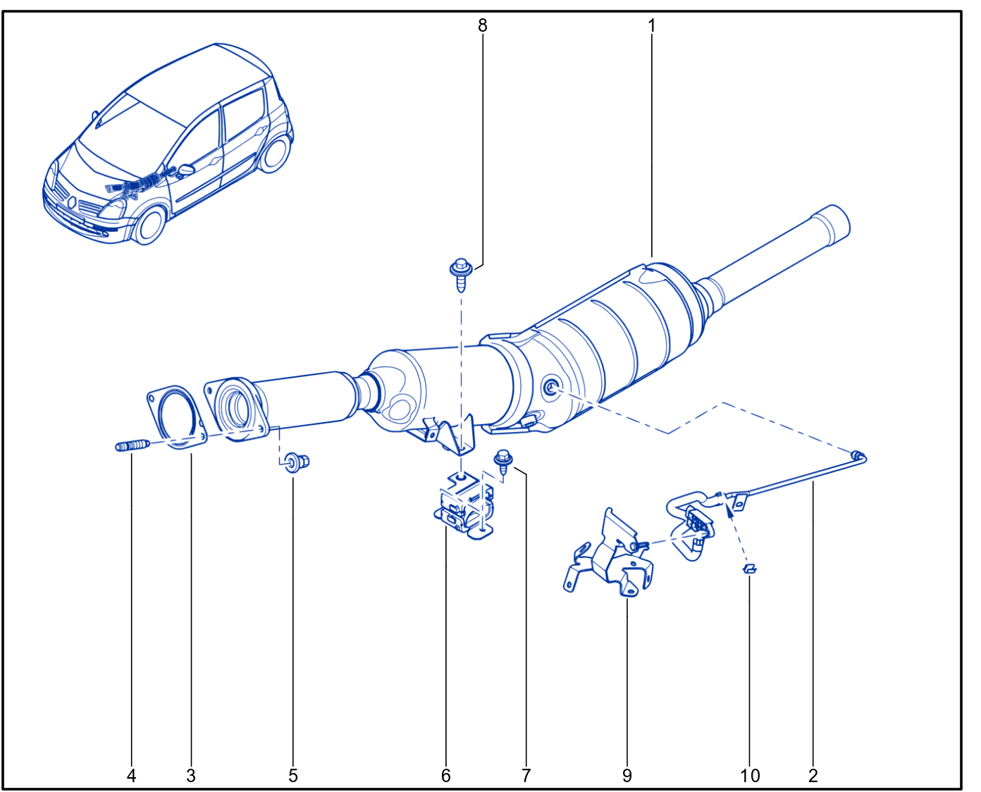 Exhaust Pipe - 01051554