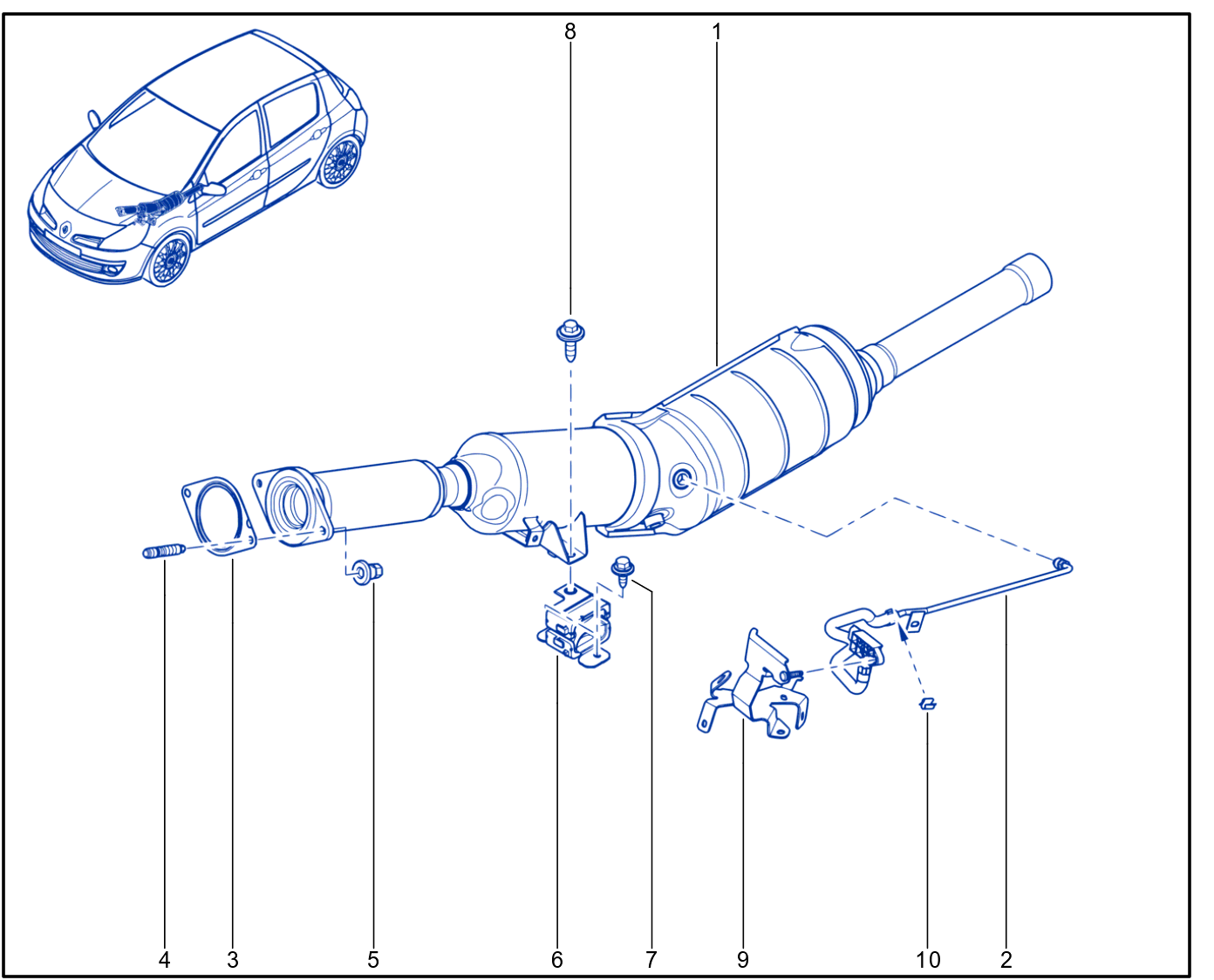 Exhaust Pipe - 01051555