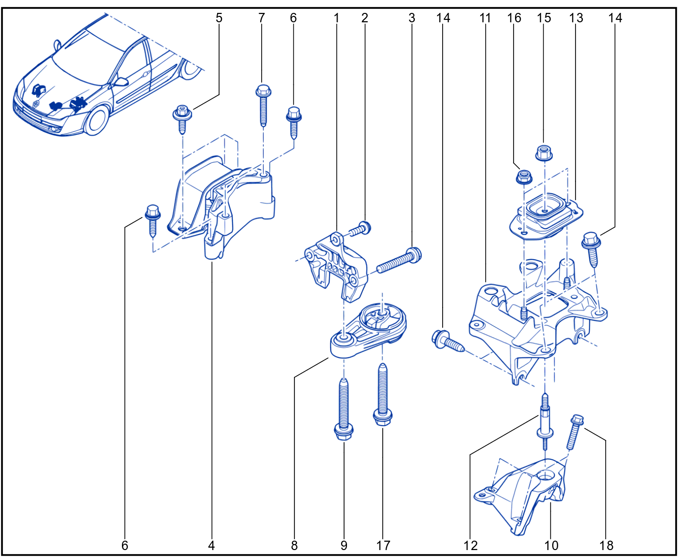 Engine And Transmission Assembly Support - 01052038