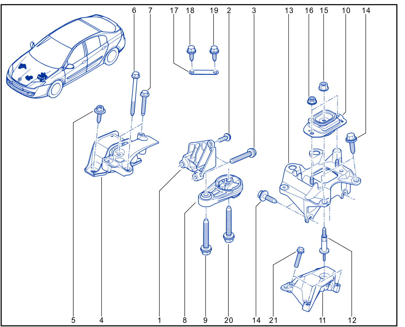 Engine And Transmission Assembly Support - 01052052