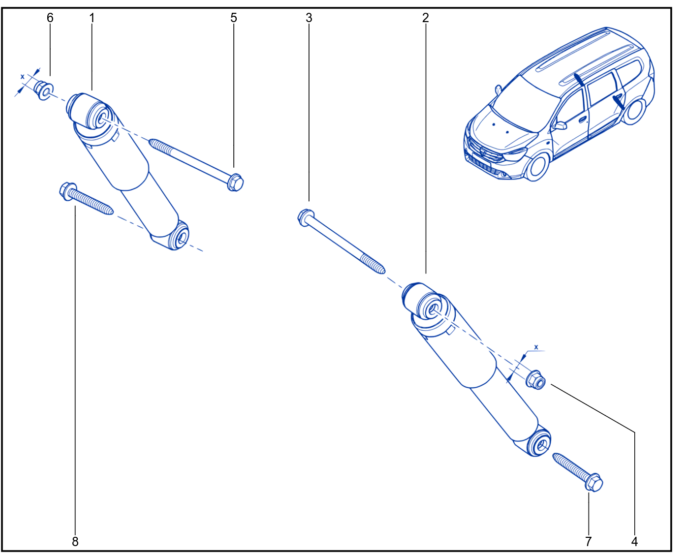Suspension - Rear Shock Absorption - 01052364
