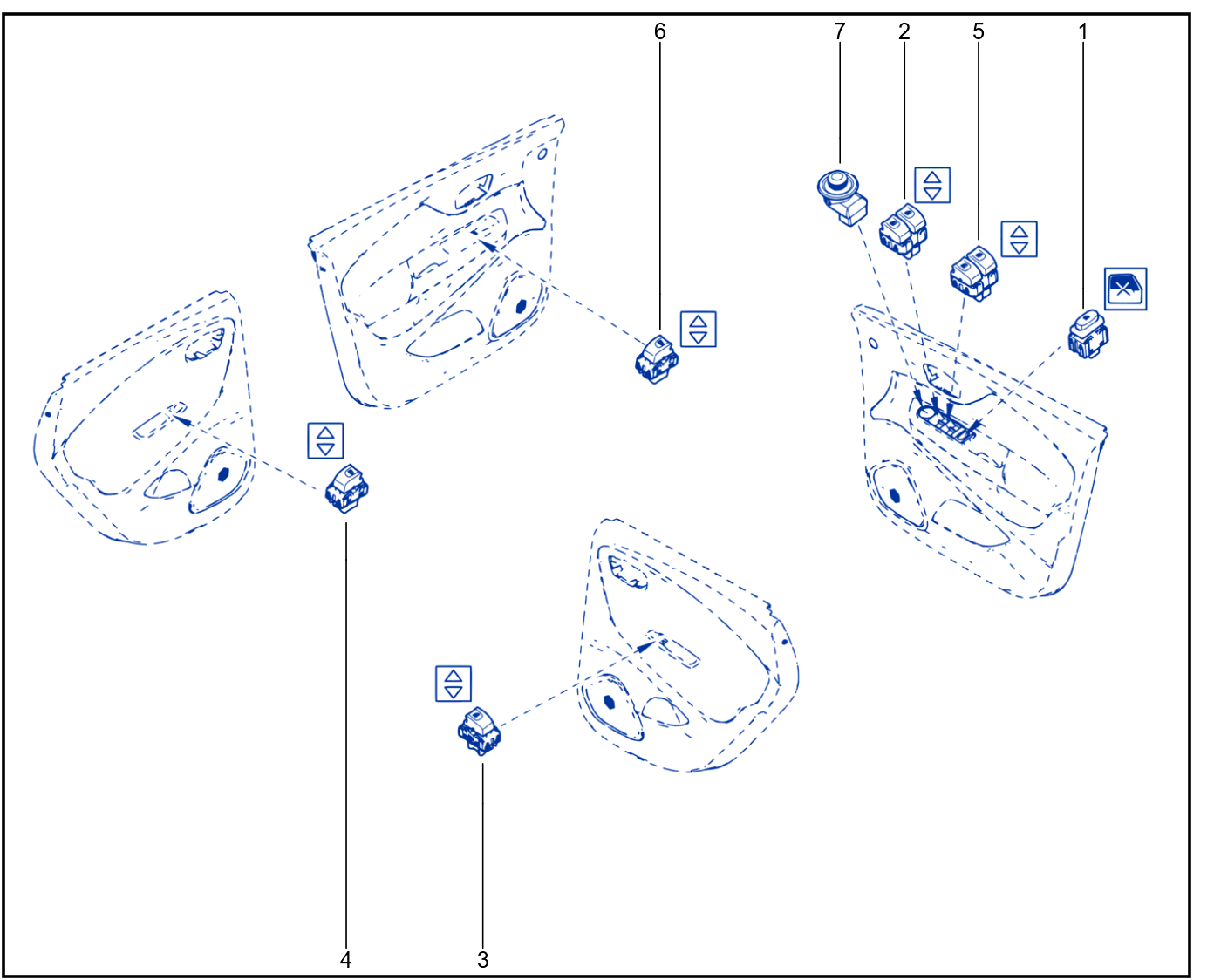 Control On Side Opening Elements - 01052558