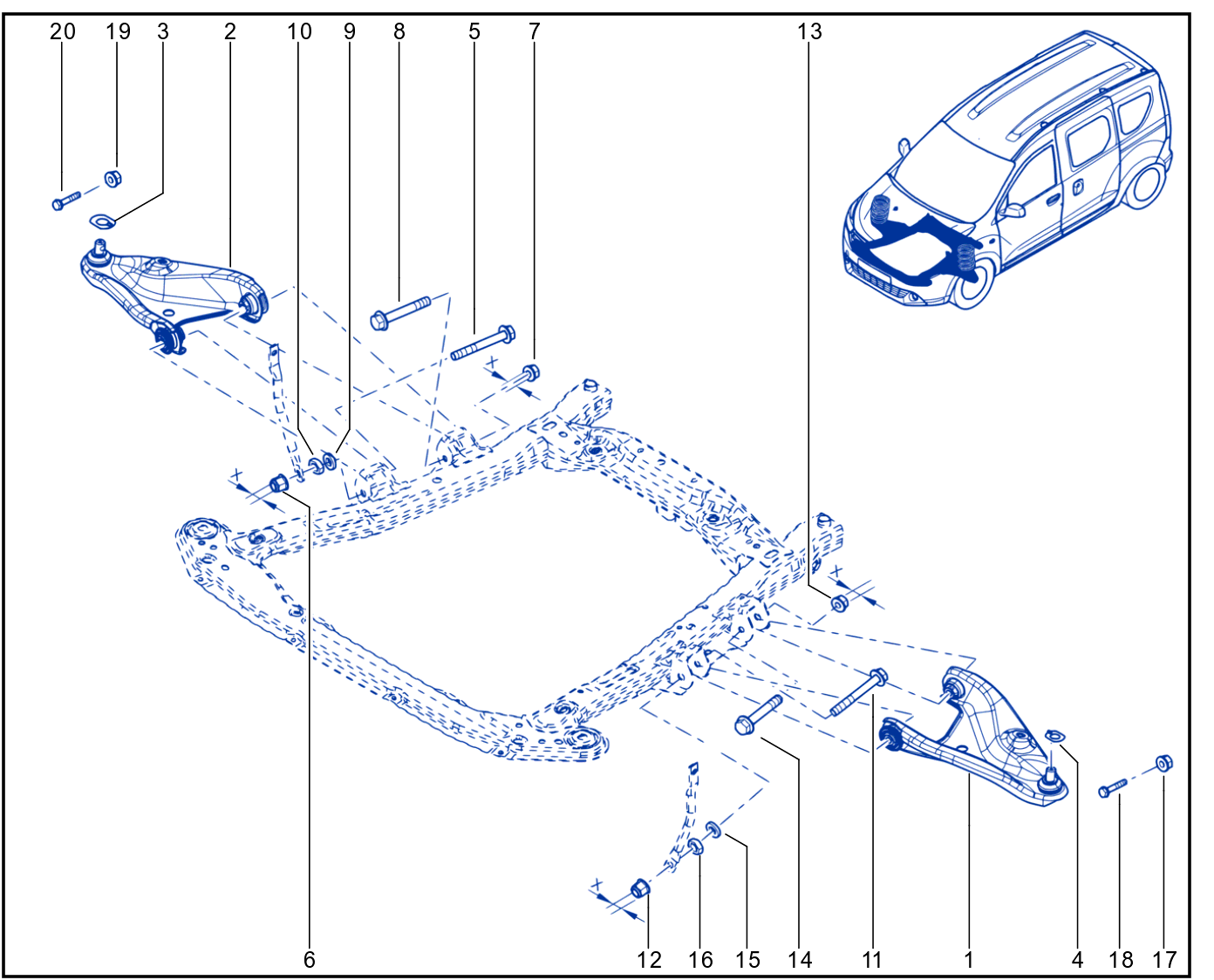 Front Axle Component - 01053688