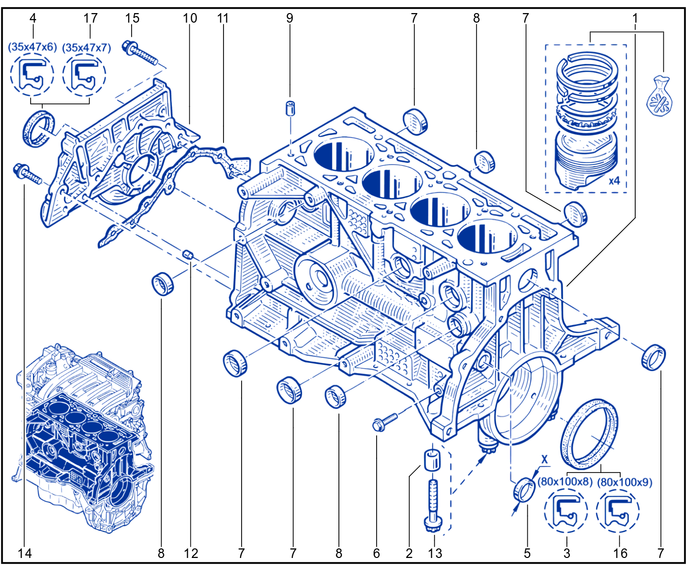 Cylinder Block - 01054084