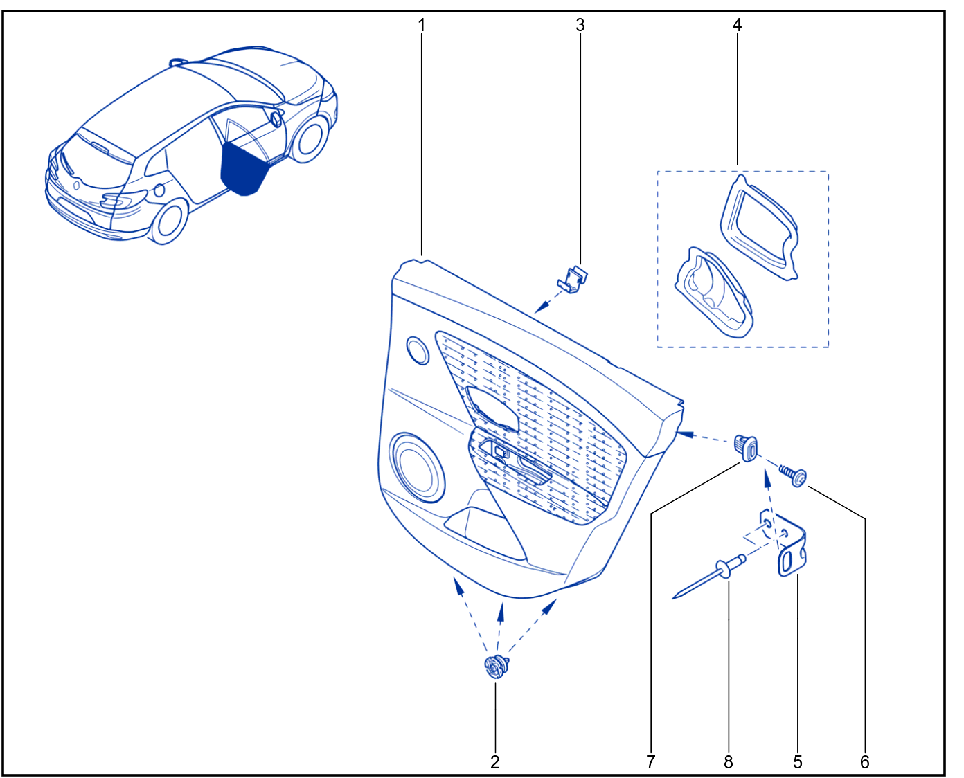 Side Opening Element Trim - 01054256