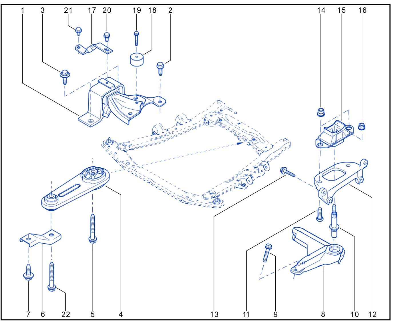 Engine And Transmission Assembly Support - 01054333