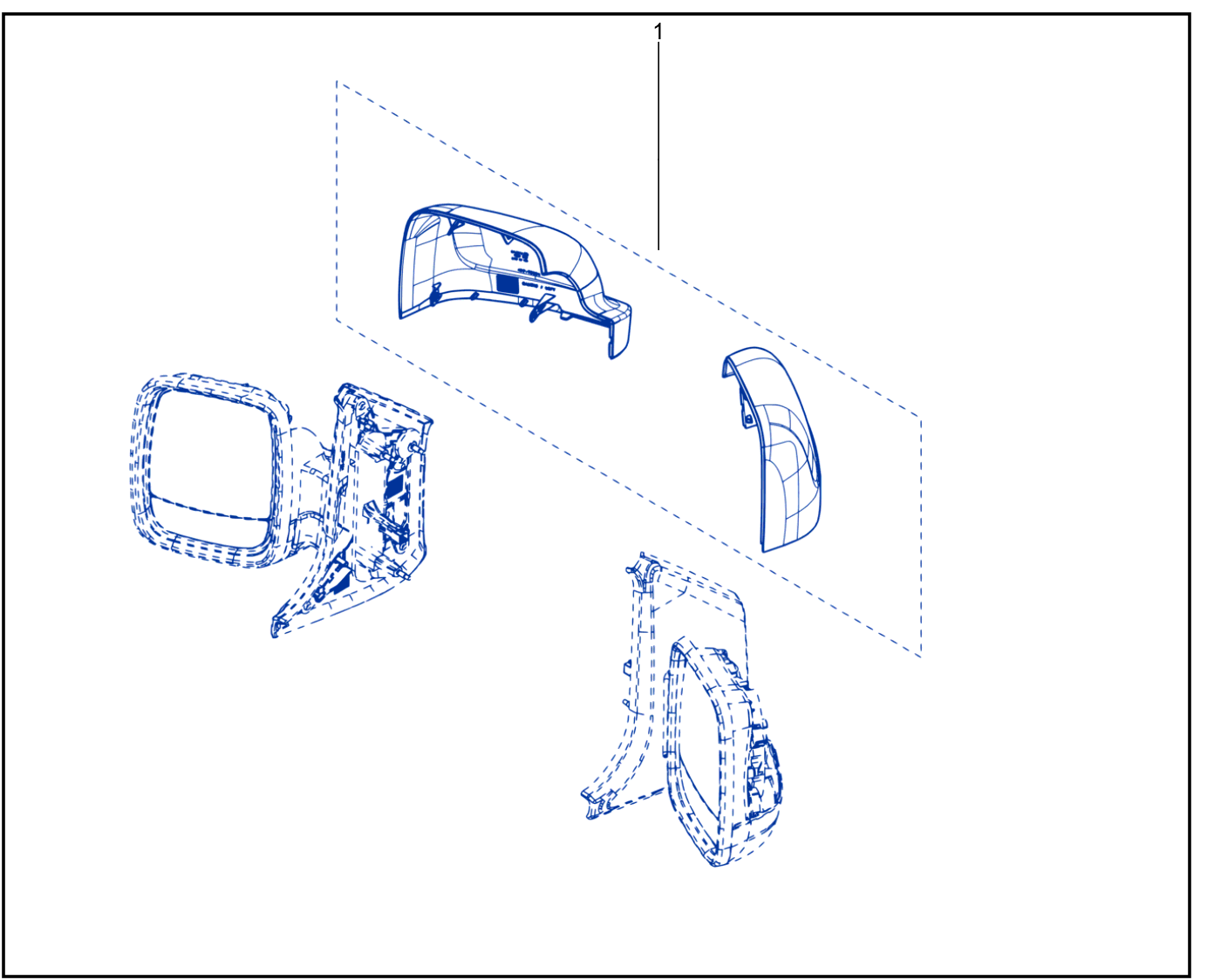 Rear View Mirror Casing - 01054632