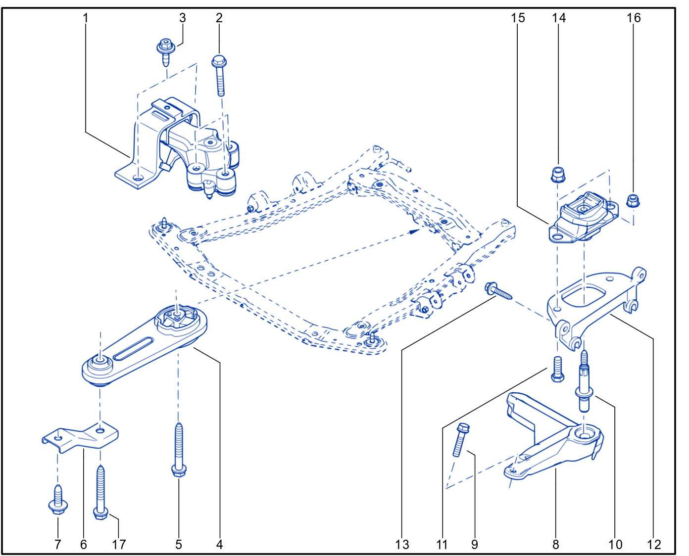Engine And Transmission Assembly Support - 01055420