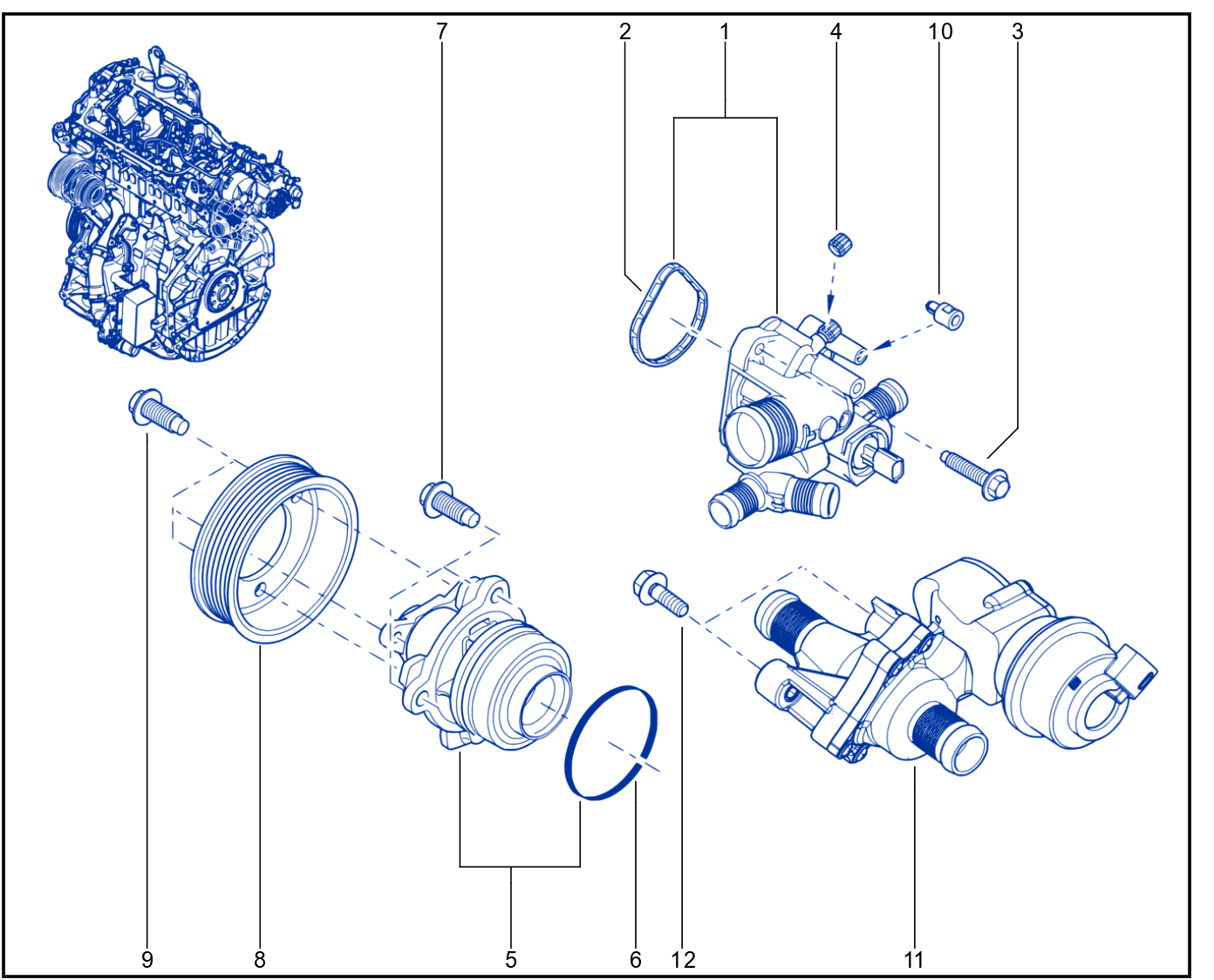 Water Pump - Coolant Unit - 01056938