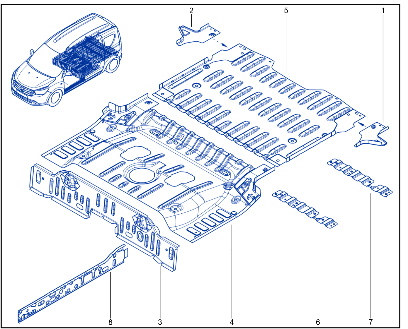 Rear Floor - 01057238