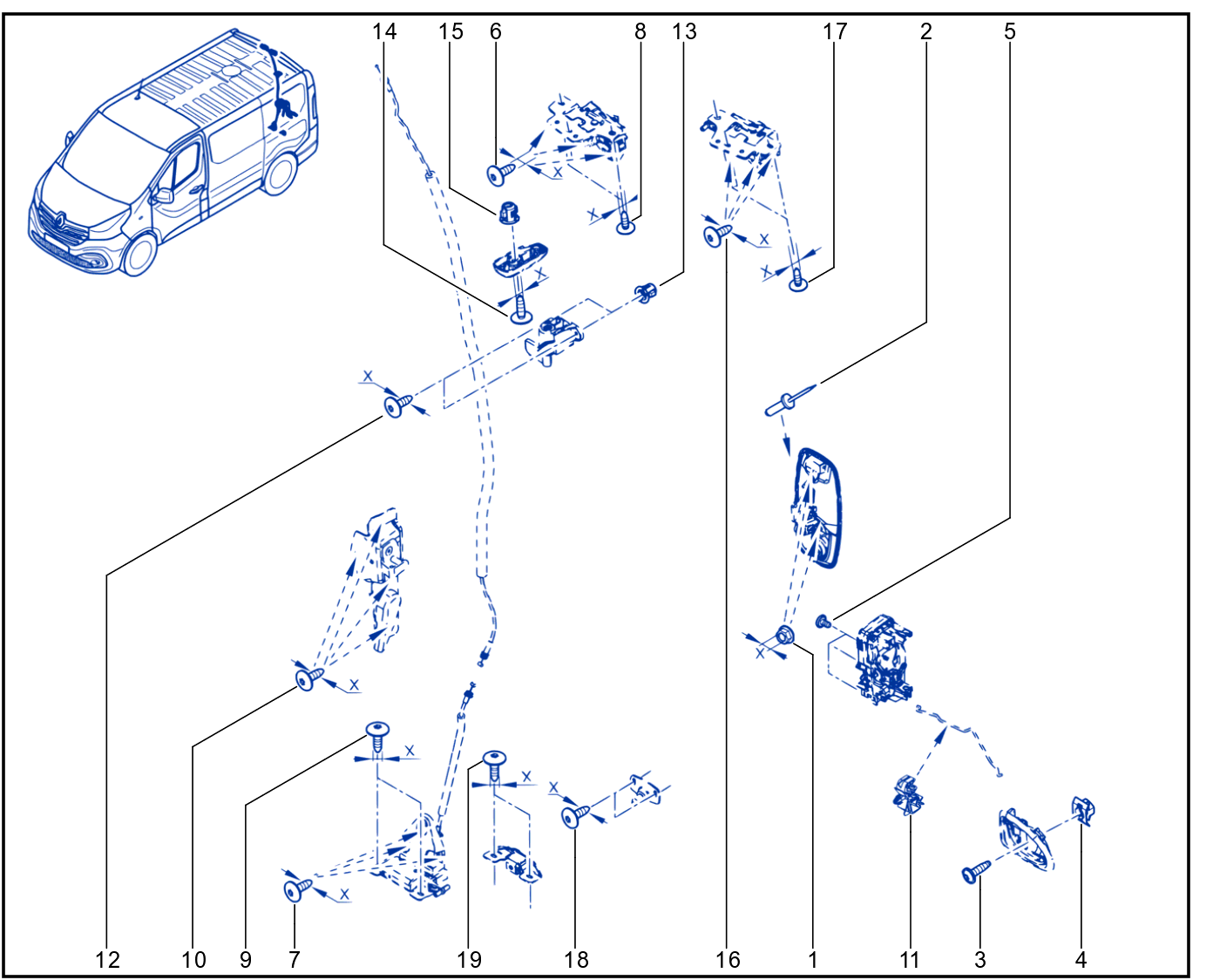 Rear Opening Element Control And Mechanism - 01057751