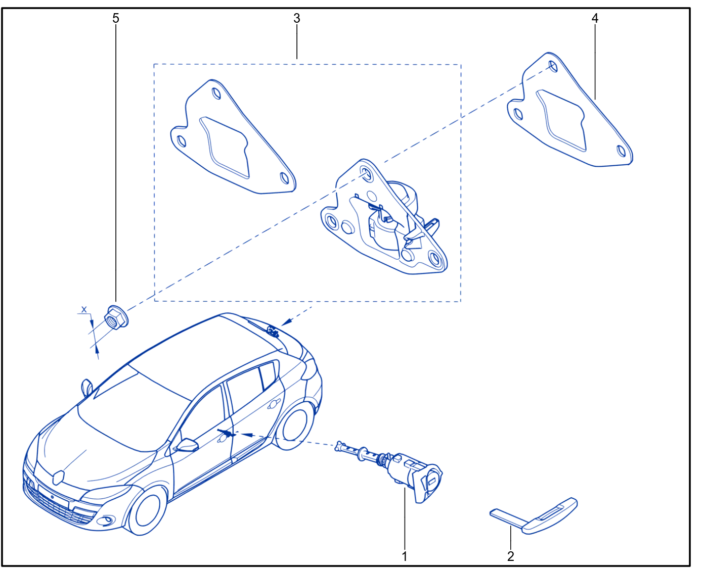 Rear Opening Element Control And Mechanism - 01058668