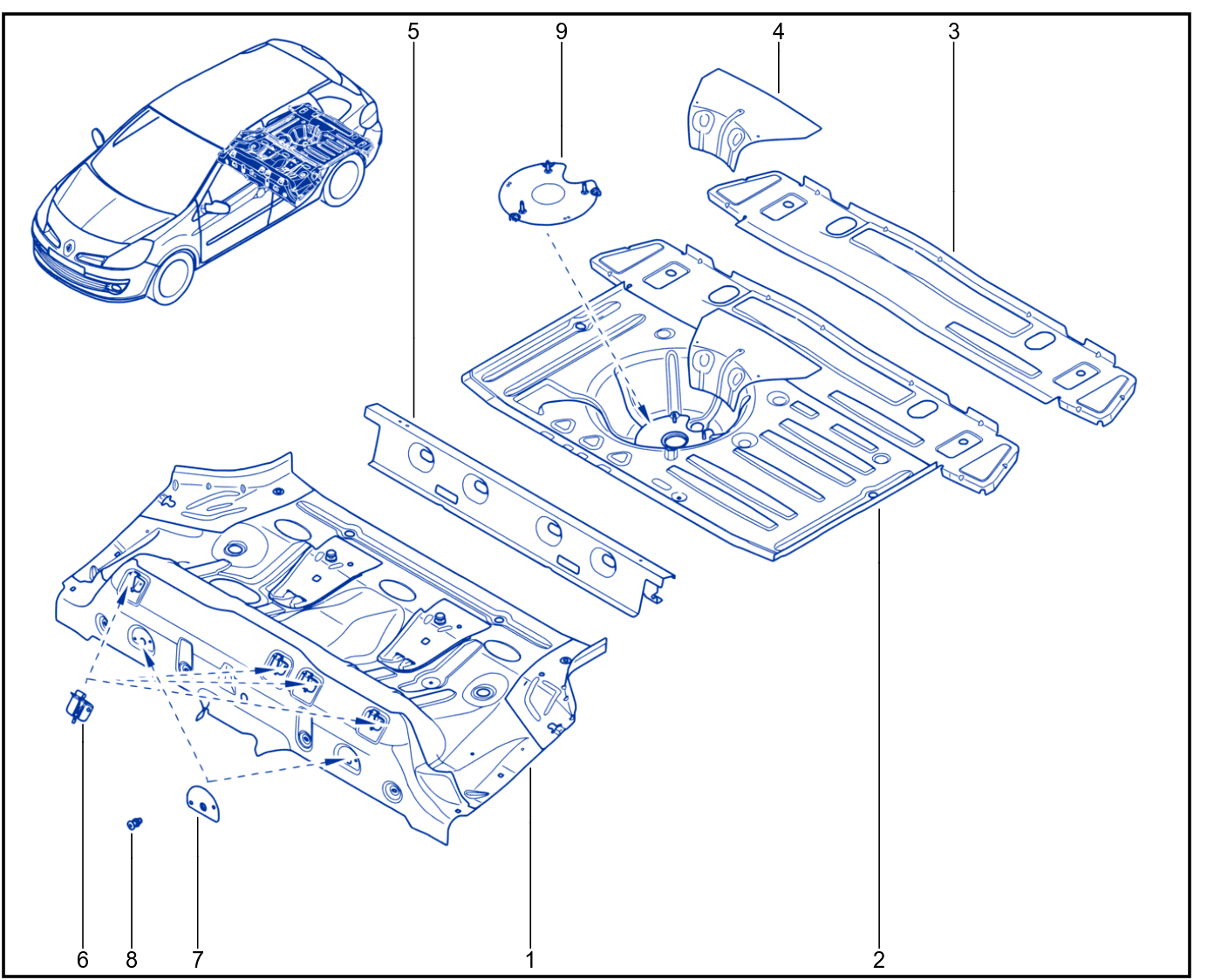 Rear Floor - 01059039