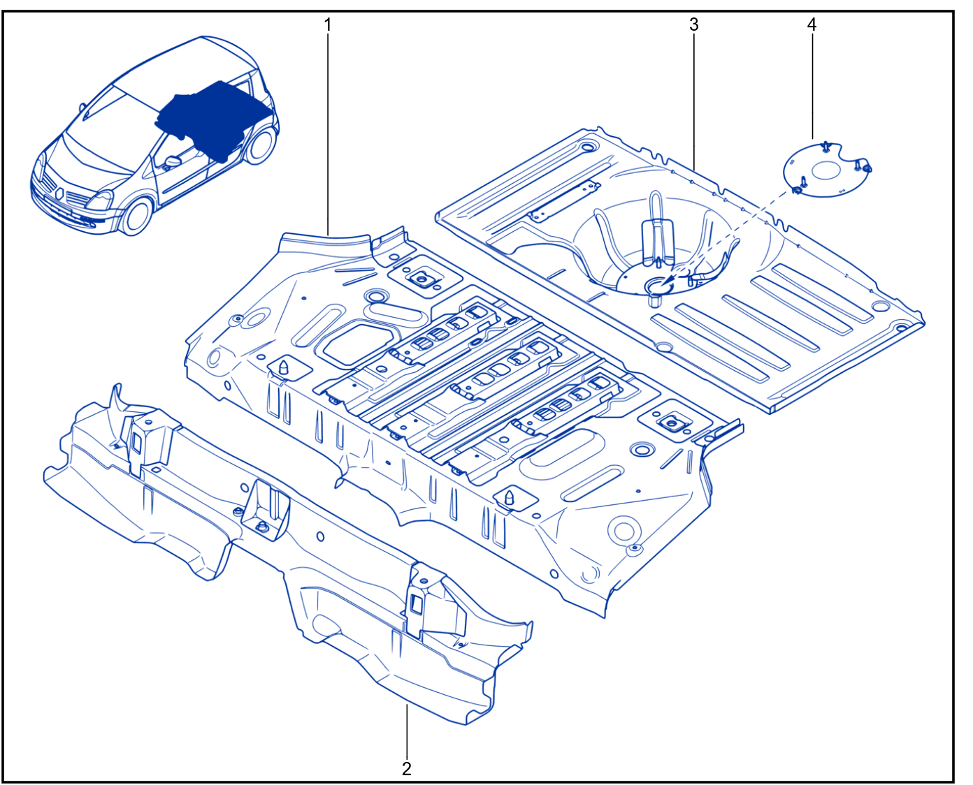Rear Floor - 01059042