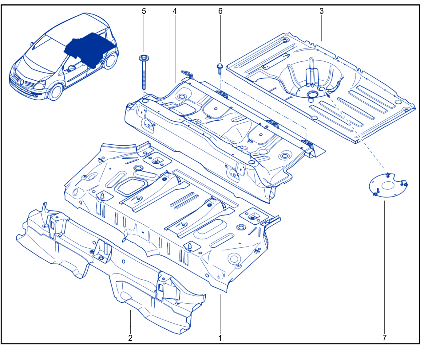 Rear Floor - 01059044