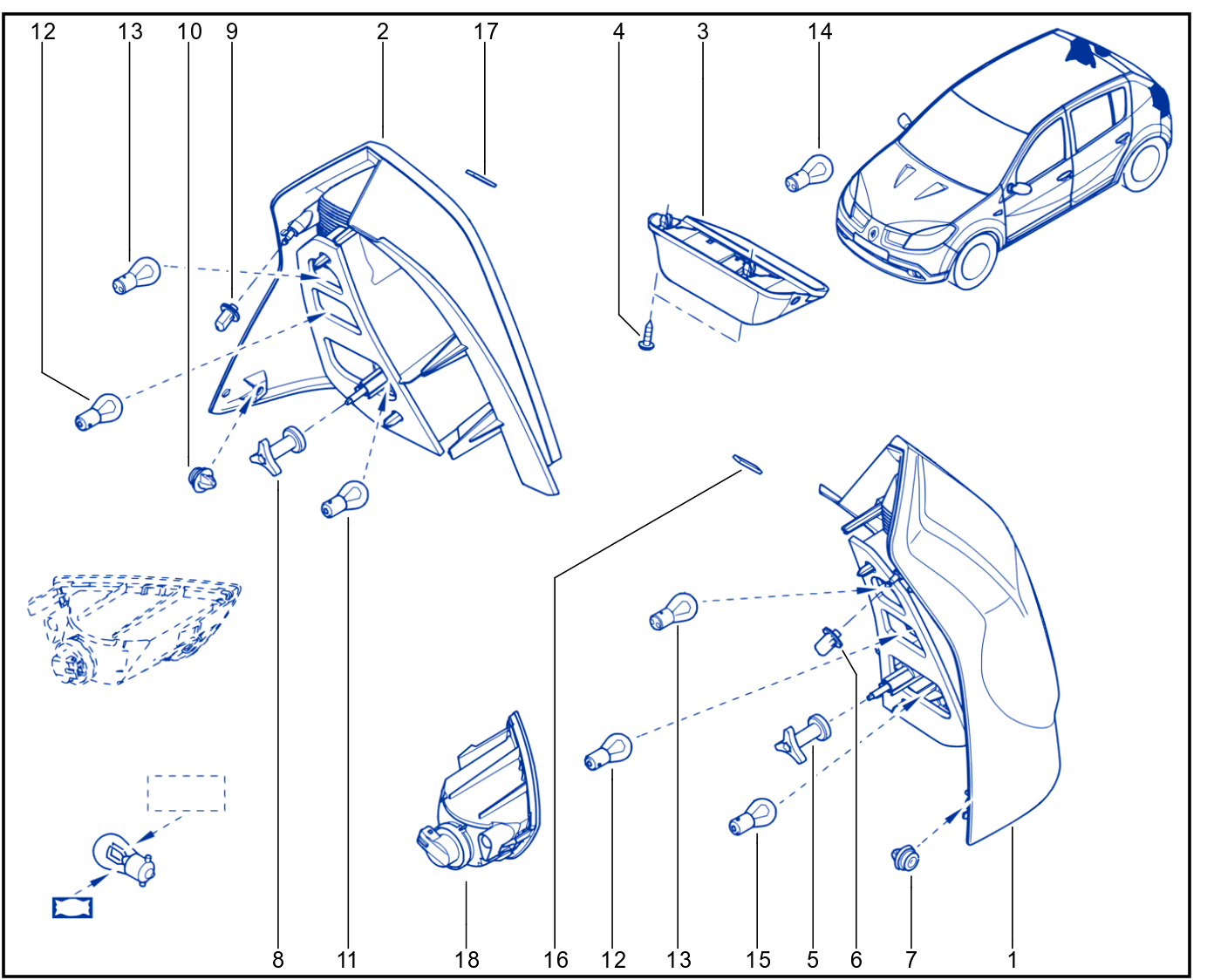Rear Exterior Lighting - 01060189