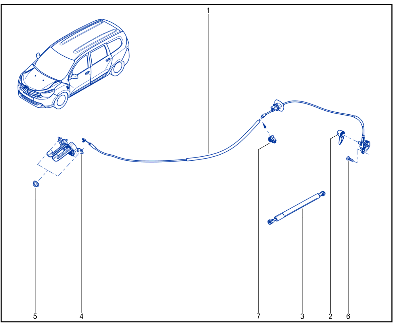 Front Opening Element Control And Mechanism - 01060494