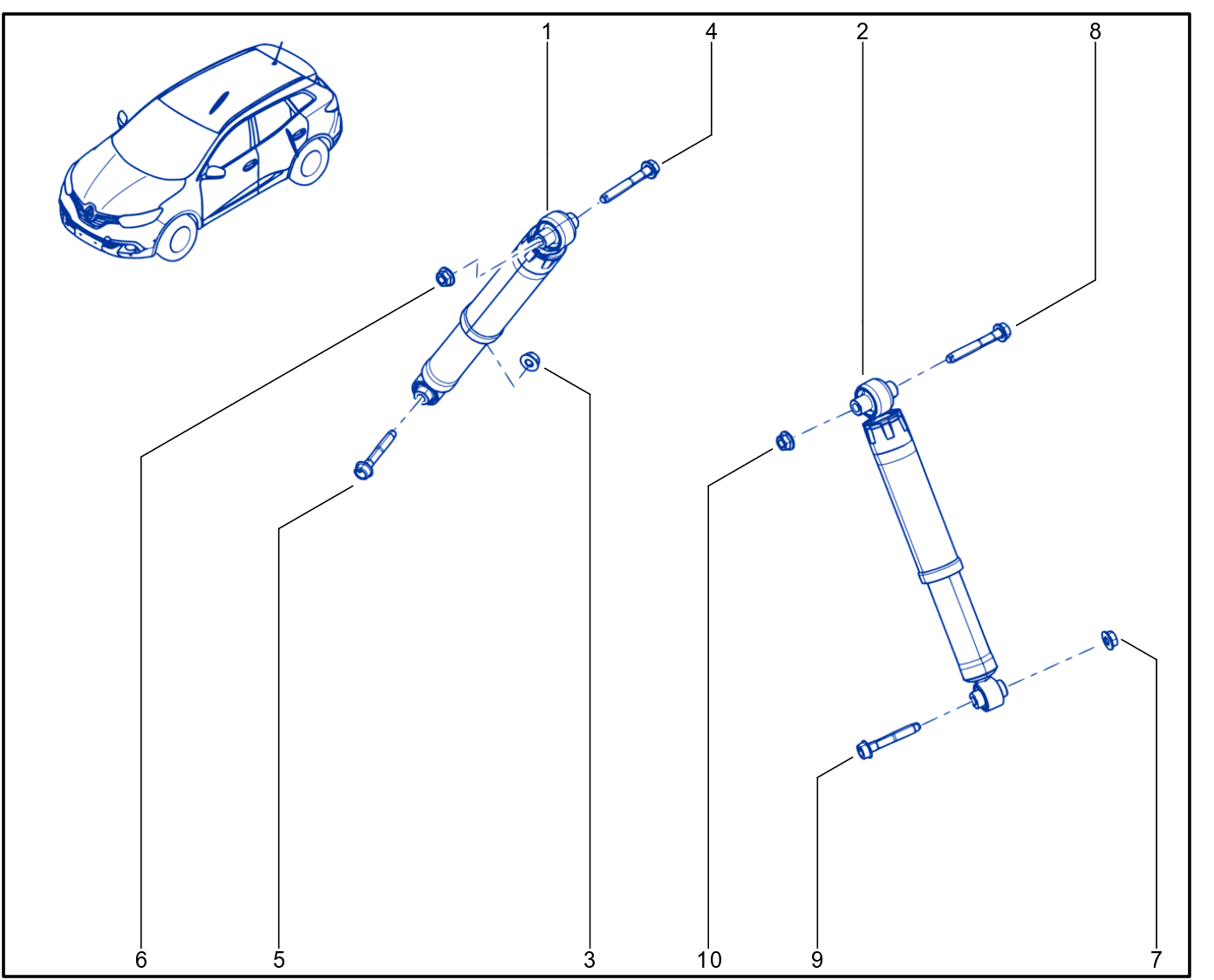 Suspension - Rear Shock Absorption - 01060982