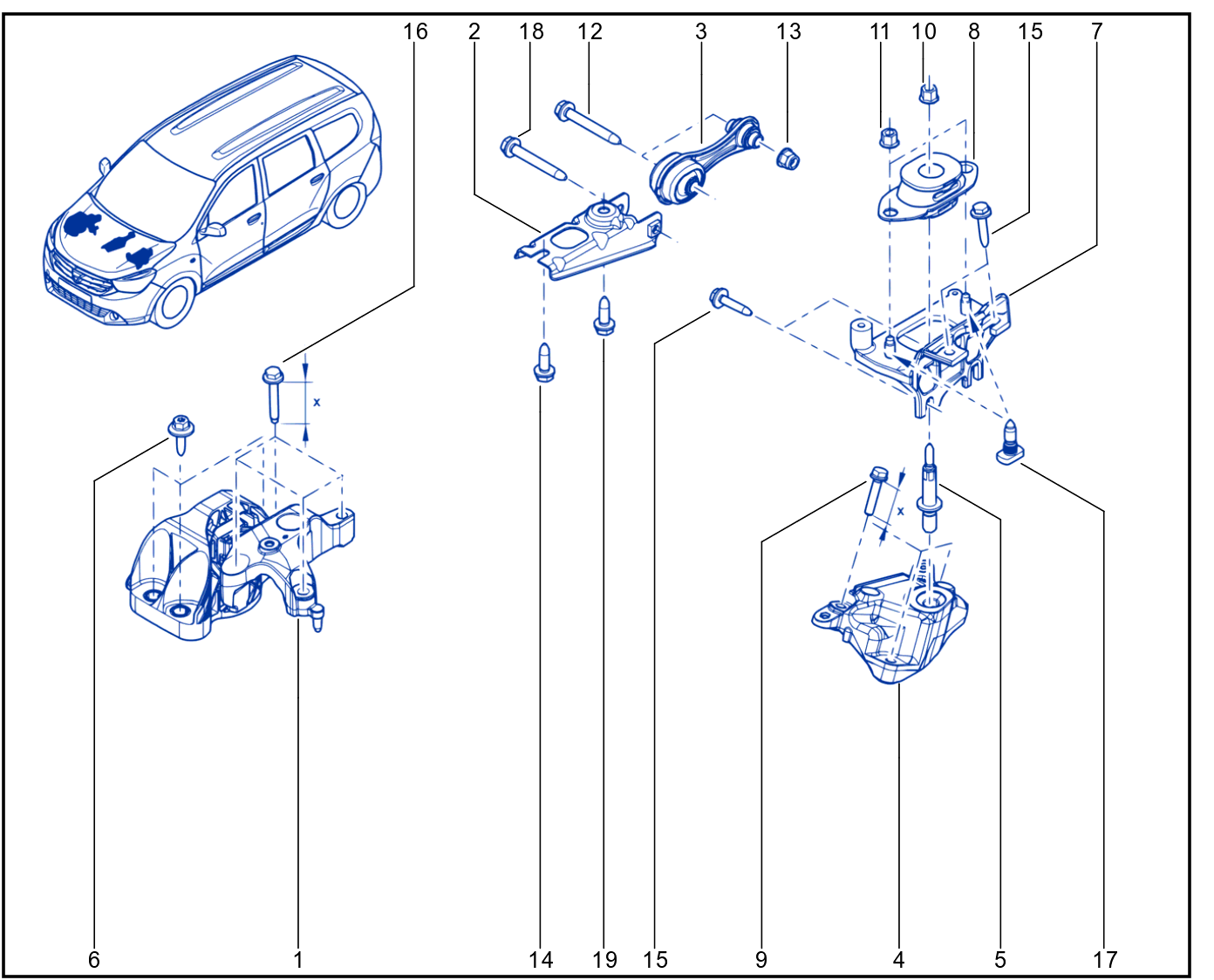 Engine And Transmission Assembly Support - 01063351
