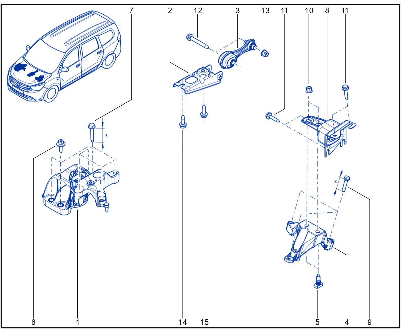 Engine And Transmission Assembly Support - 01063354