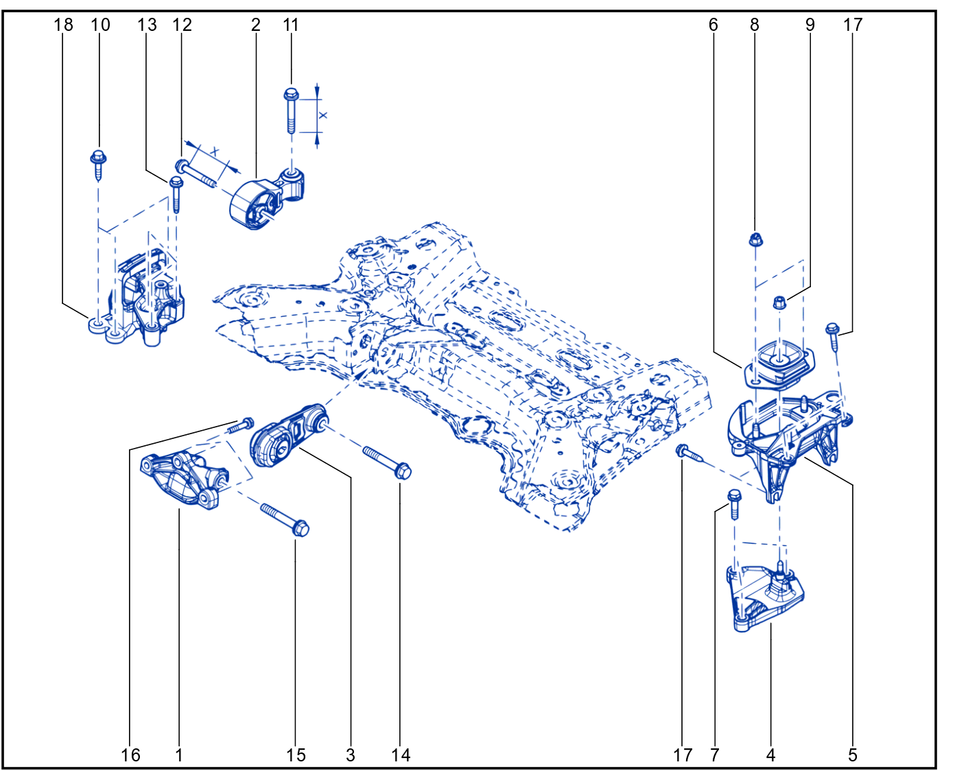 Engine And Transmission Assembly Support - 01063522