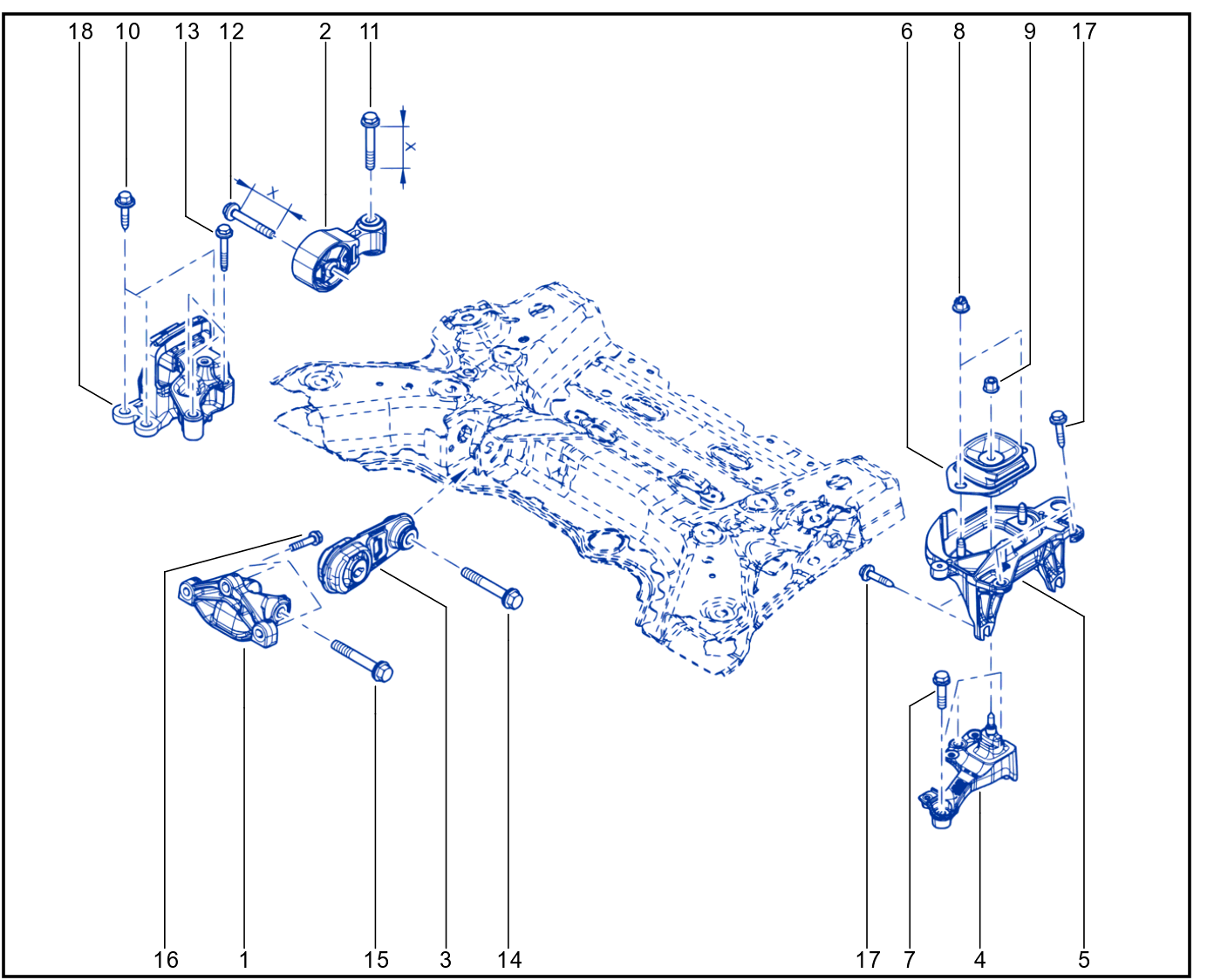 Engine And Transmission Assembly Support - 01063538