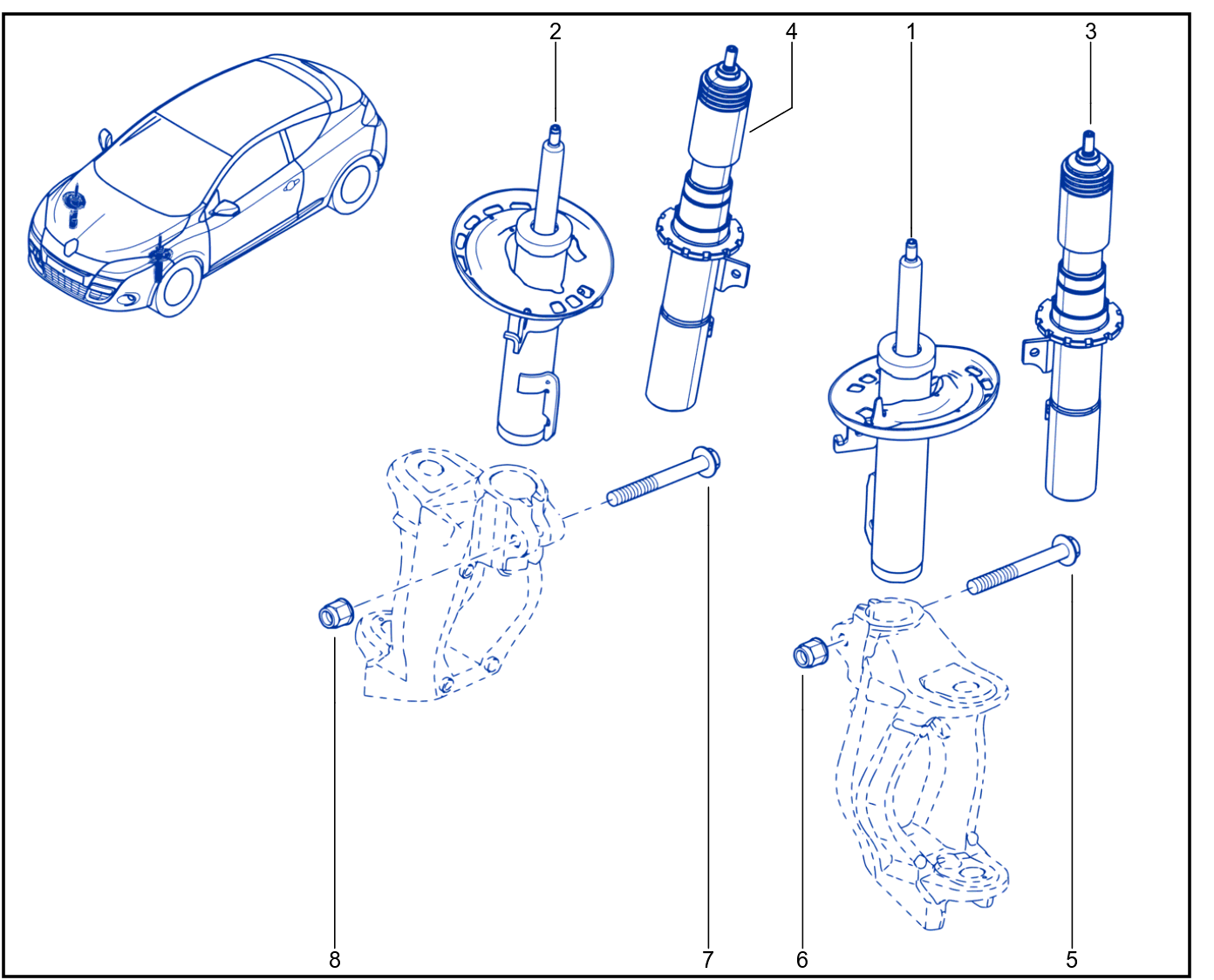 Suspension - Front Shock Absorption - 01063582
