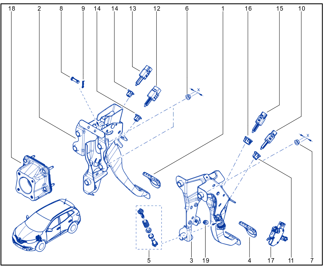 Pedal Assembly - 01063629