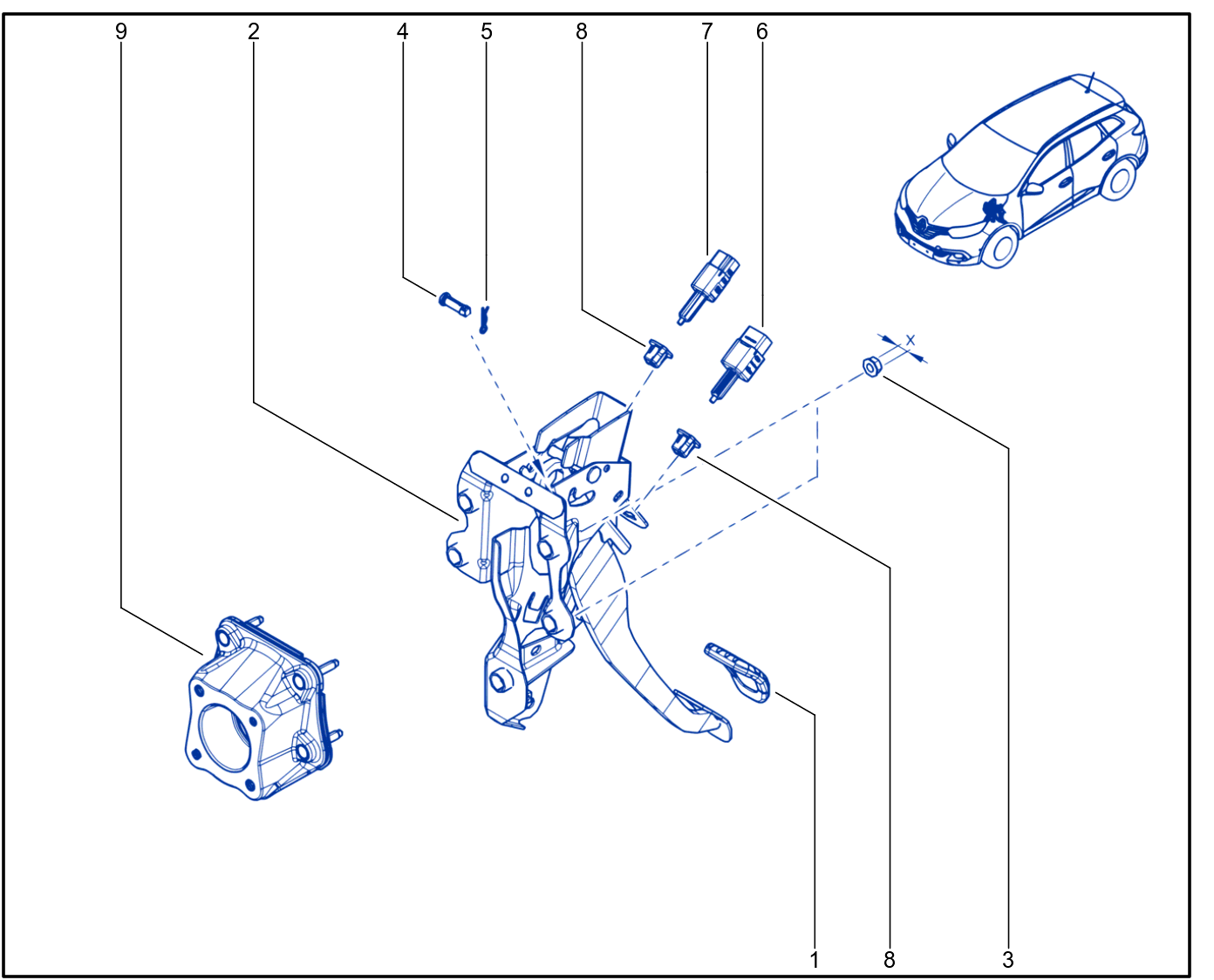 Pedal Assembly - 01063637