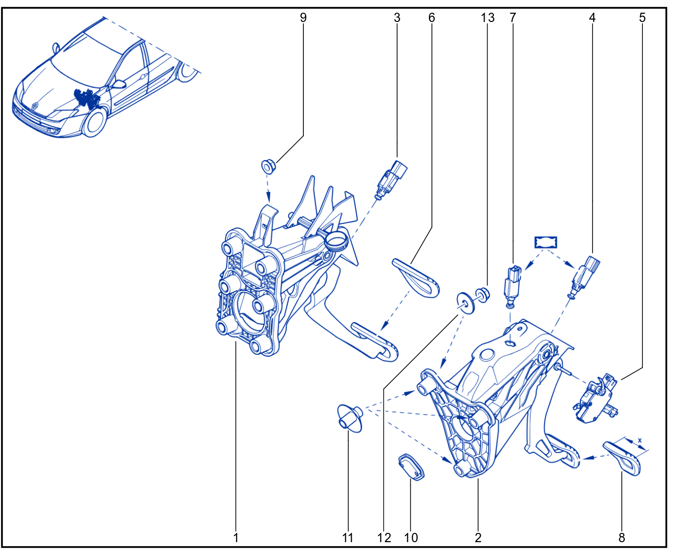 Pedal Assembly - 01063657
